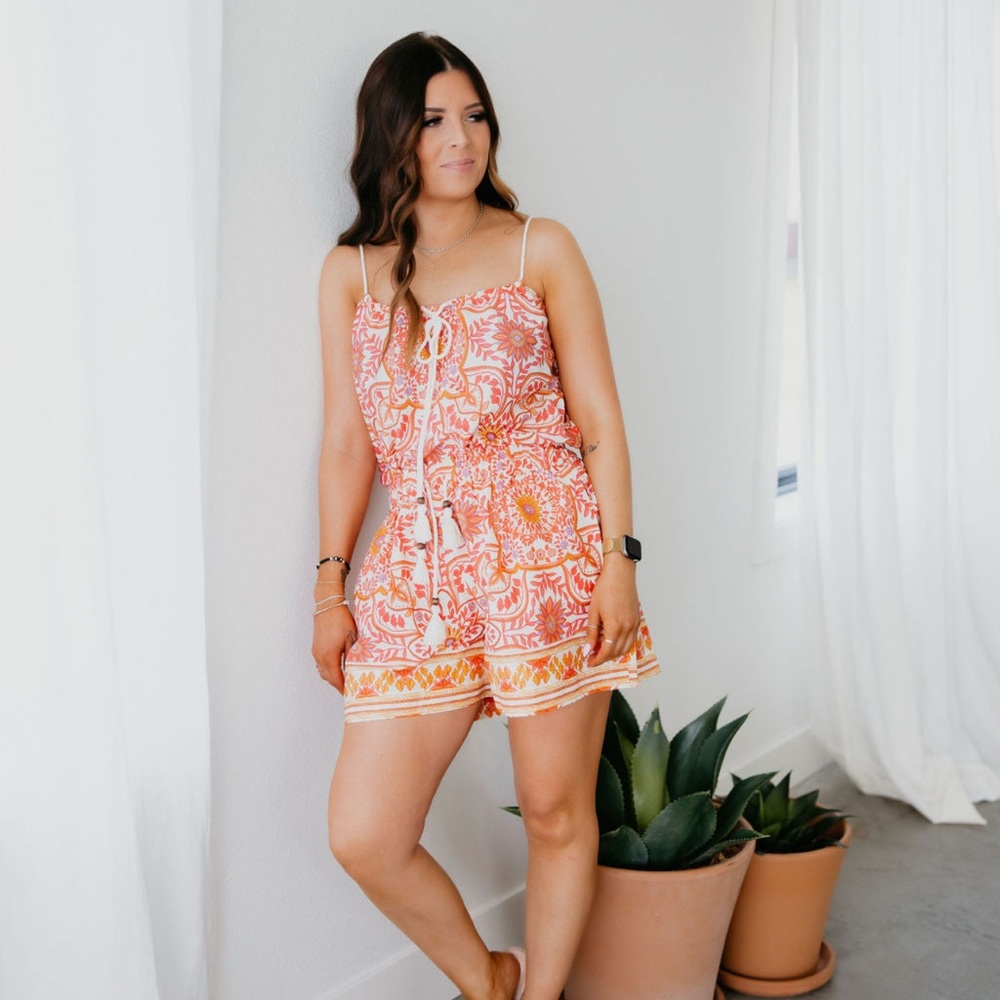 Olivaceous Joyce Floral Top and Bottom 2pc set - Medium